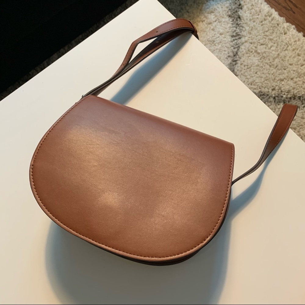 Uniqlo Brown Saddle Crossbody Bag